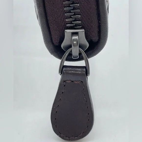 Bottega Veneta Dark Brown Expresso long Leather wallet zip around woven - Picture 8 of 14